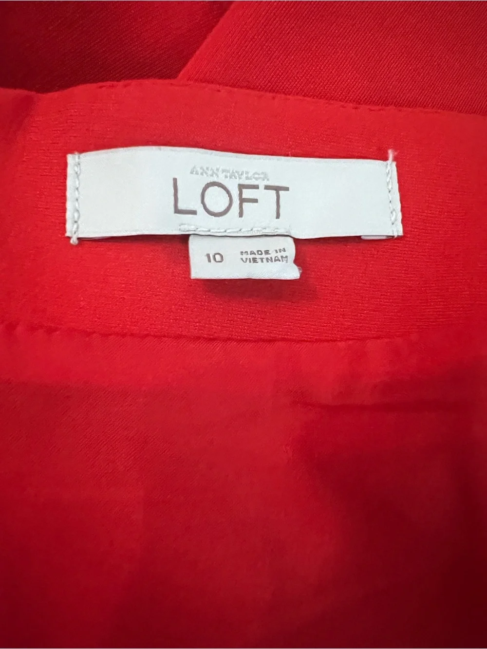 Loft Red Skirt